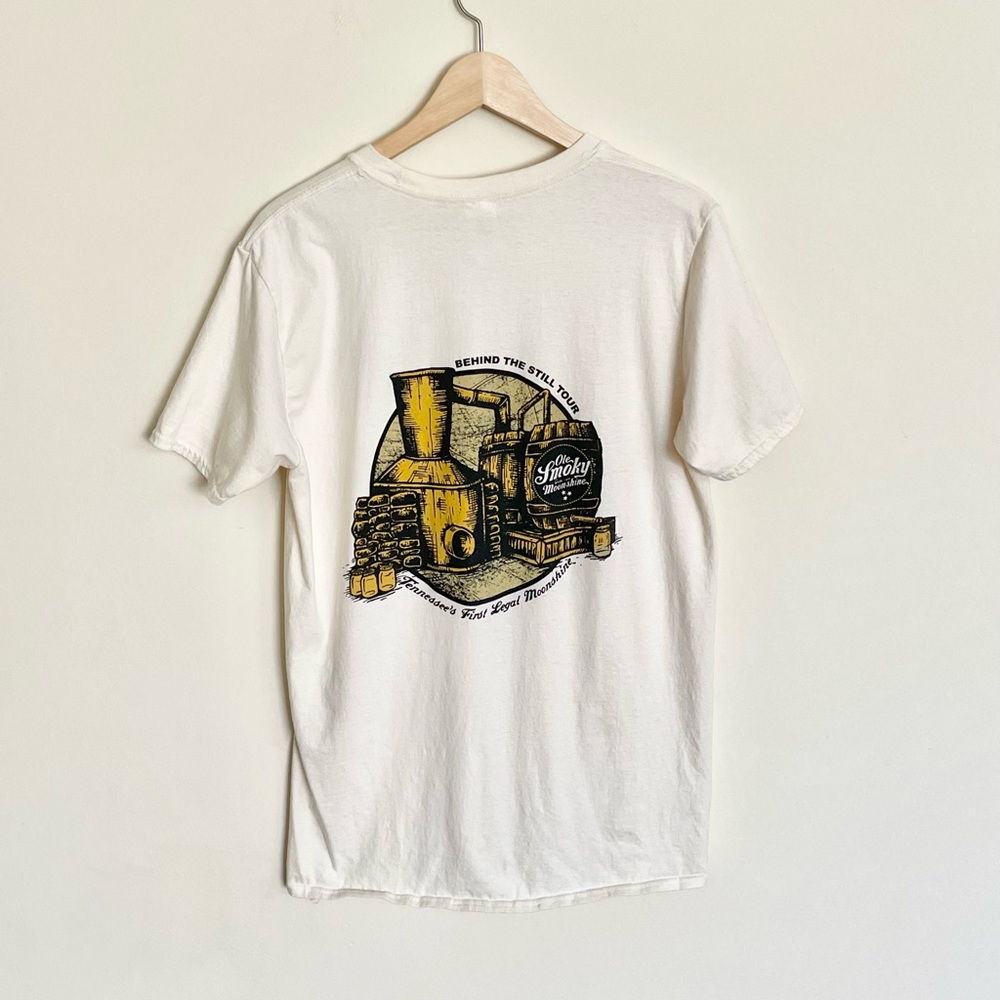 Old Smokey Tennessee Moonshine Behind The Still Tour T Shirt Adult size Large